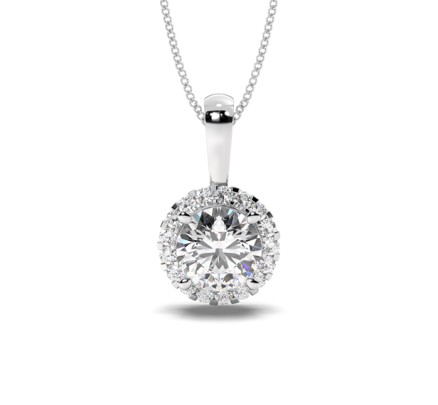 Halo Diamond Pendant